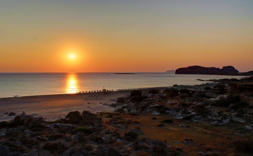 Falasarna, the beach with the most beautiful sunsets in Crete